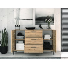 Kumode ar atvilknēm un durvīm NEVIO 12
